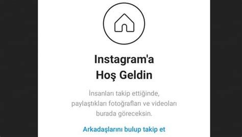 instagrama hoşgeldin sorunu